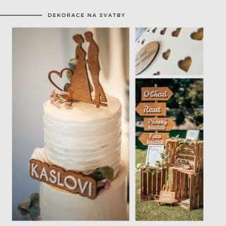 Dekorace na svatby umíme taky! Jmenovky, oznámení, dekorace na stůl, ukazatele, směrovky, zápichy do dortů a všechno co...
